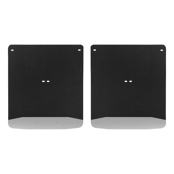 Luverne Truck Equipment 07-14 SILVERADO/SIERRA DUAL WHEEL-REAR ONLY TEXTURED RUBBER MUD GUARDS 20IN x 12IN 250744 - main